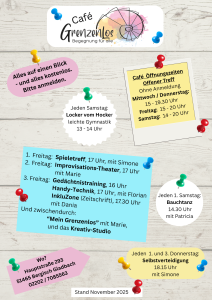 Angebote Übersicht Café GrenzenLos